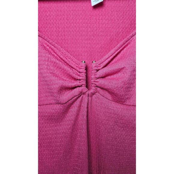 H&M Women's Hot Pink Stretchy Mini Dress with Front Detail Size XS - Picture 5 of 10
